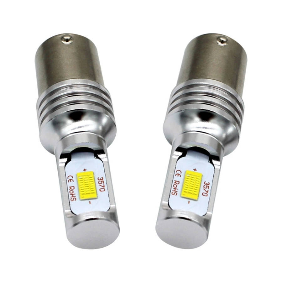 2 PCS Decode 1156/BA15S 72W LED Bulbs Light Car Auto Turn Lamp Backup Light, DC 12-24V, White, Ye...