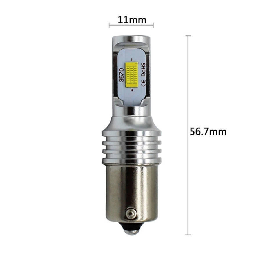 2 PCS Decode 1156/BA15S 72W LED Bulbs Light Car Auto Turn Lamp Backup Light, DC 12-24V, White, Ye...