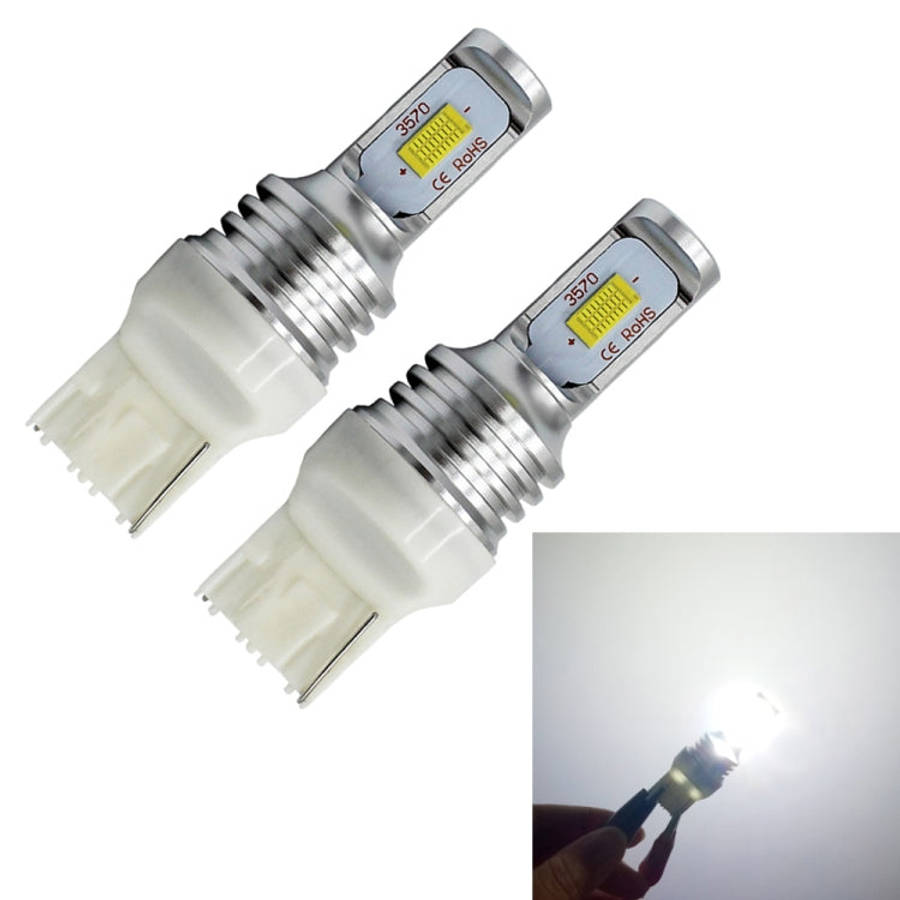 2 PCS T20/7440 72W 1000LM 6000-6500K Bright White Light Car Turn Backup LED Bulbs Reversing Light...