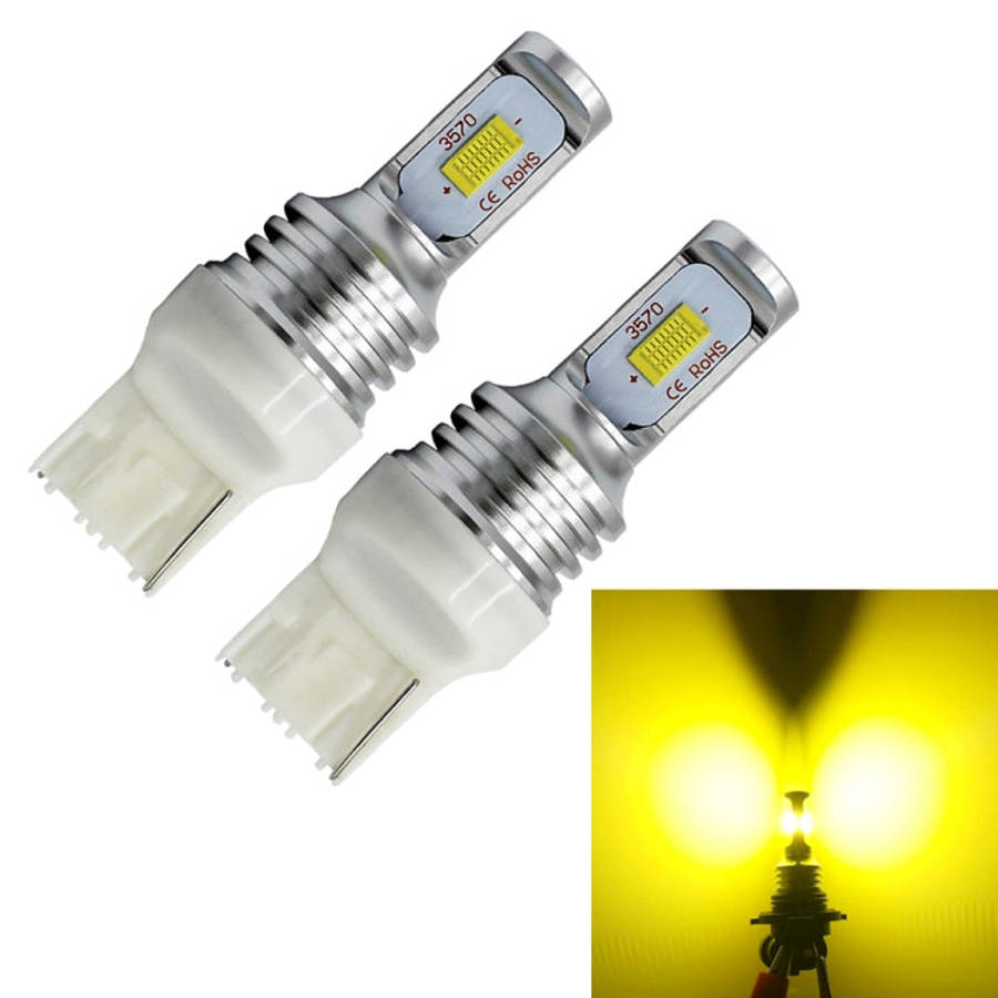 2 PCS T20/7440 72W 1000LM 6000-6500K Bright White Light Car Turn Backup LED Bulbs Reversing Light...