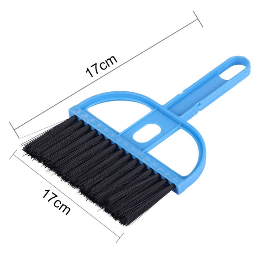 Mini Desktop Car Keyboard Sweep Cleaning Brush Small Broom Dustpan Set, 1  Set (Blue)