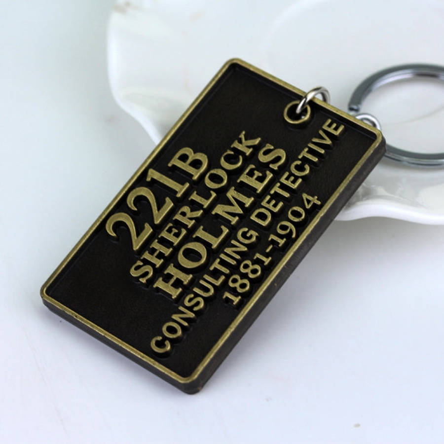 Detective Sherlock 221B Key Chain Car Key Ring Multi-functional Tool Key Holder Key Chains Rings ...