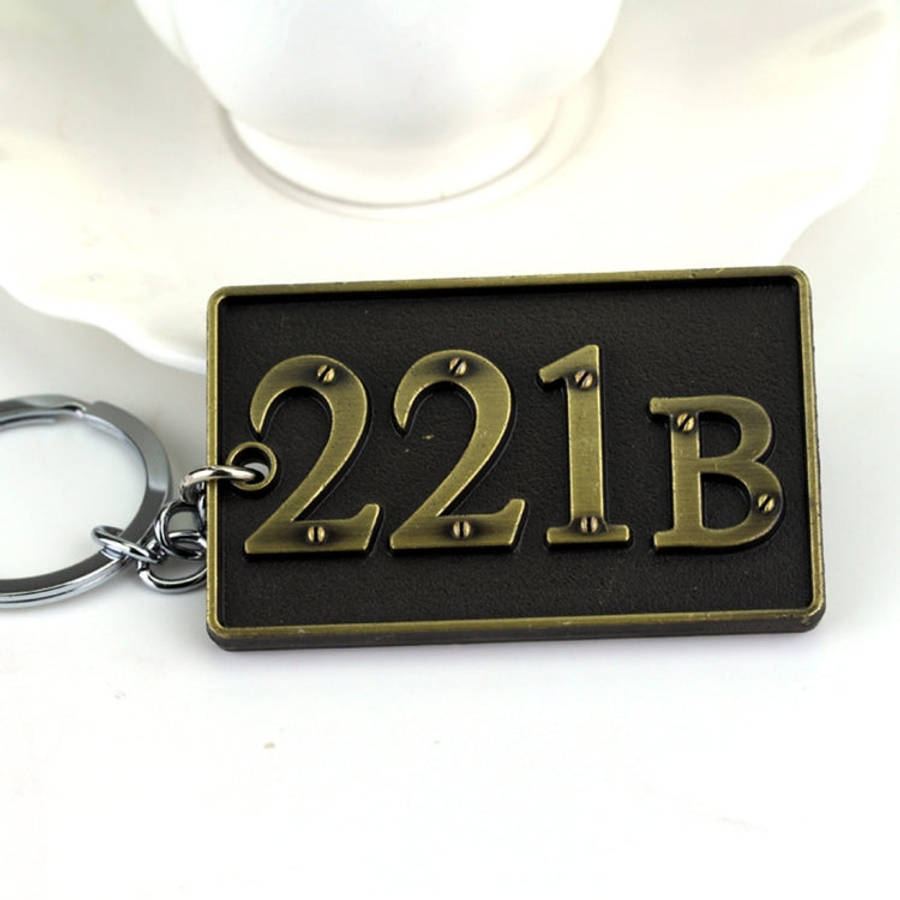 Detective Sherlock 221B Key Chain Car Key Ring Multi-functional Tool Key Holder Key Chains Rings ...