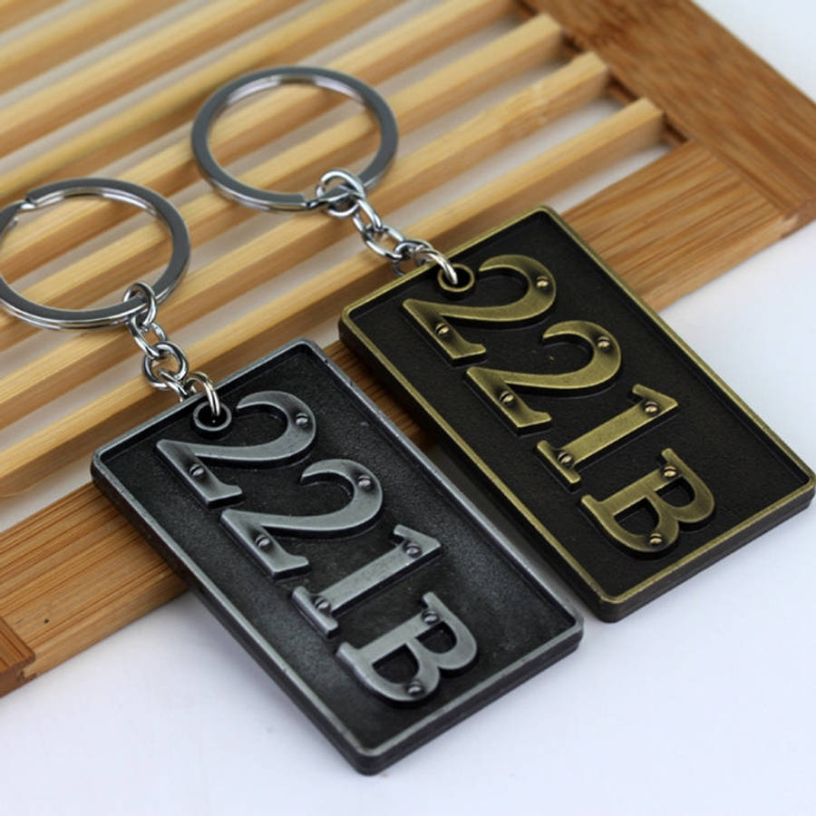 Detective Sherlock 221B Key Chain Car Key Ring Multi-functional Tool Key Holder Key Chains Rings ...