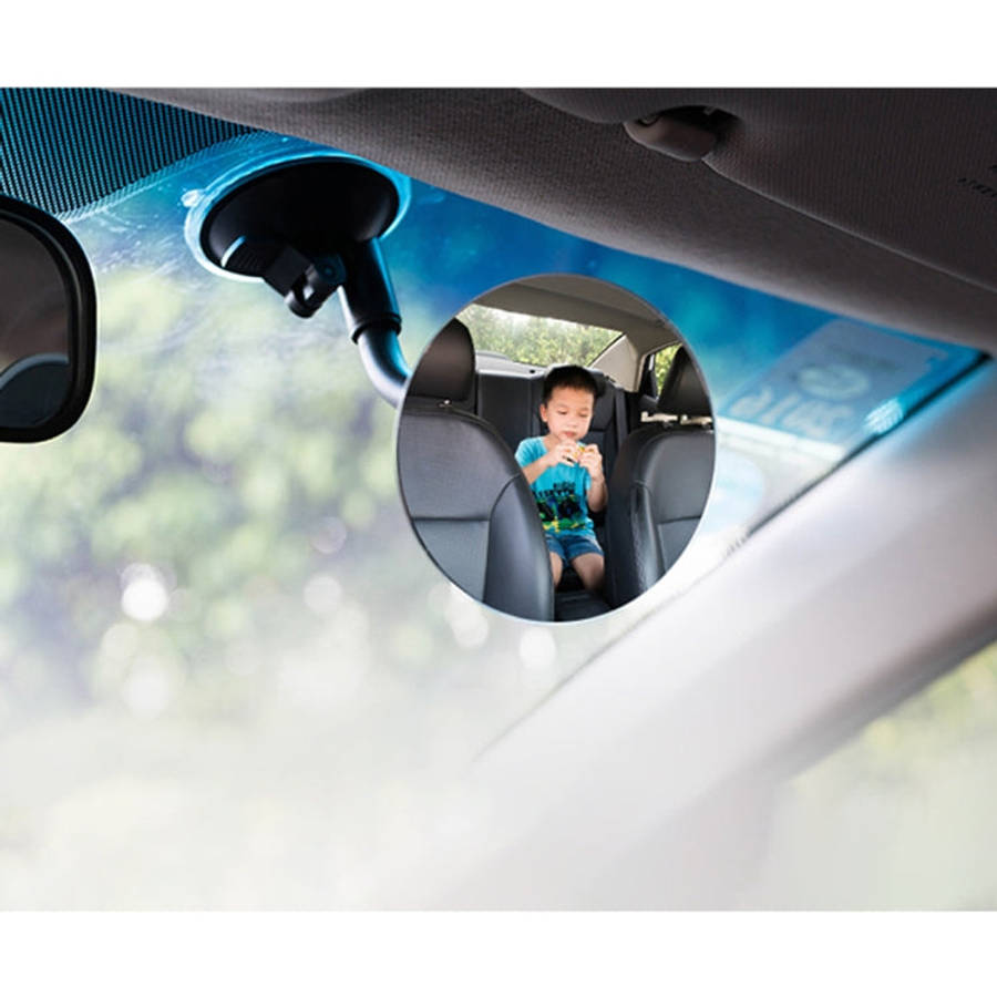 360 Degree Adjustable Car Interior Windshield Circular Blind Spot Mirror with Sucking Cup Holder,...