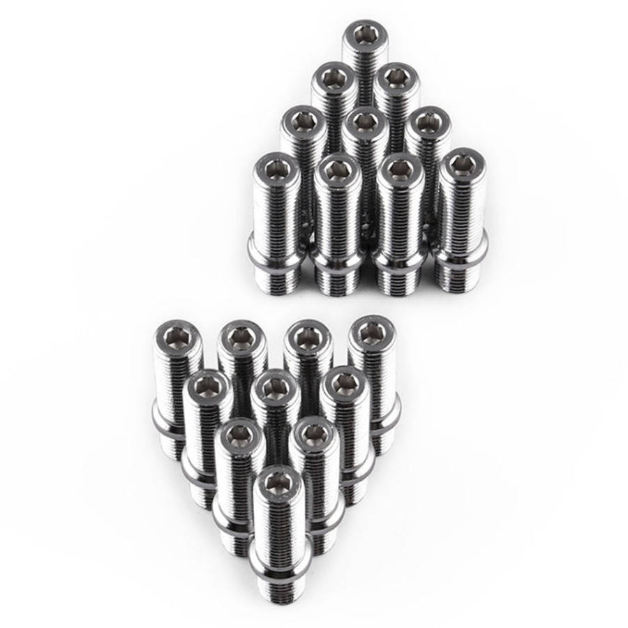 20 PCS 5cm Universal Car Modification Extended Wheels Stud Conversion M12x1.5 to M12x1.5 Screw Ad...