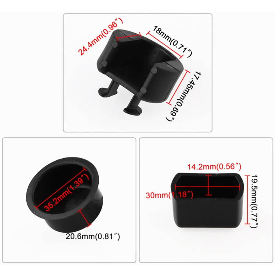 4 PCS Automotive ABS Tailgate Hinge Pivot Bushing Insert Kit for Ford / Dodge E7TZ-99430B22-A, Fo...