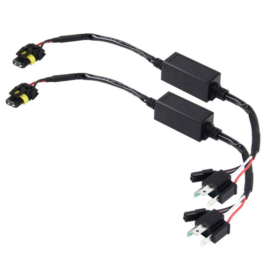 2 PCS DC 12V Universal H4 Bulb Harness Wiring Relay Harness Relay Wiring HID Relay Wiring Harness...