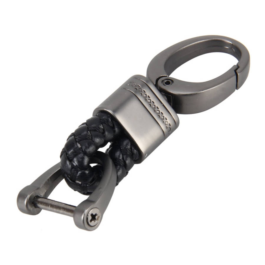 Weaving Band Metal Car Key Ring Braided Belt Key Chain