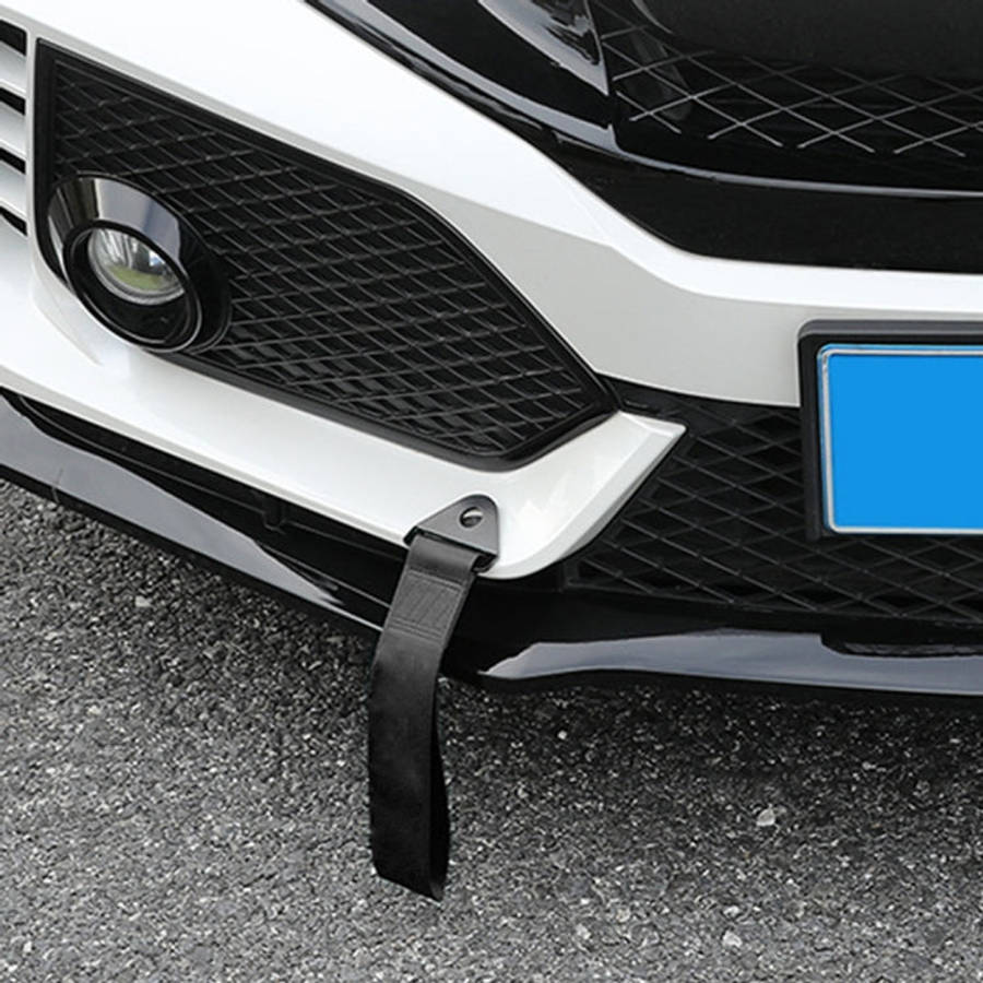 Car Universal Tow Strap Screw Hole Carbon Fiber Towing Rope, Screw Hole