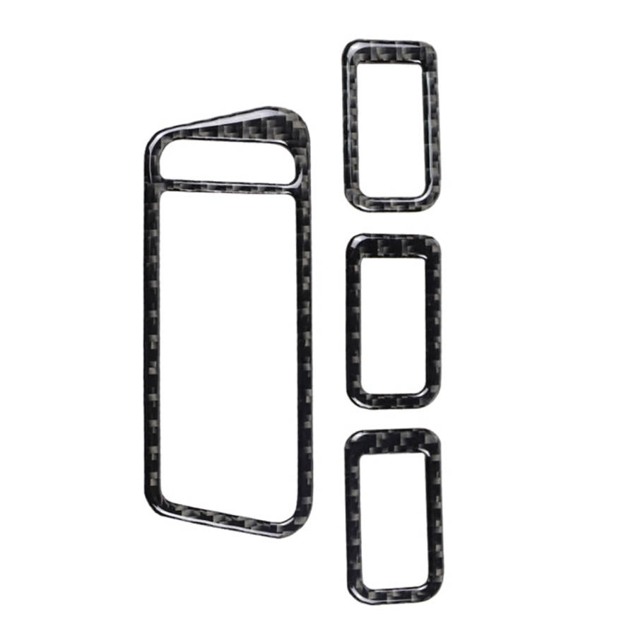 Car Carbon Fiber Window Lift Panel Decorative Sticker for Volkswagen Golf 7 2013-2017, Left Drive...
