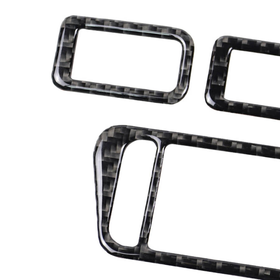 Car Carbon Fiber Window Lift Panel Decorative Sticker for Volkswagen Golf 7 2013-2017, Left Drive...