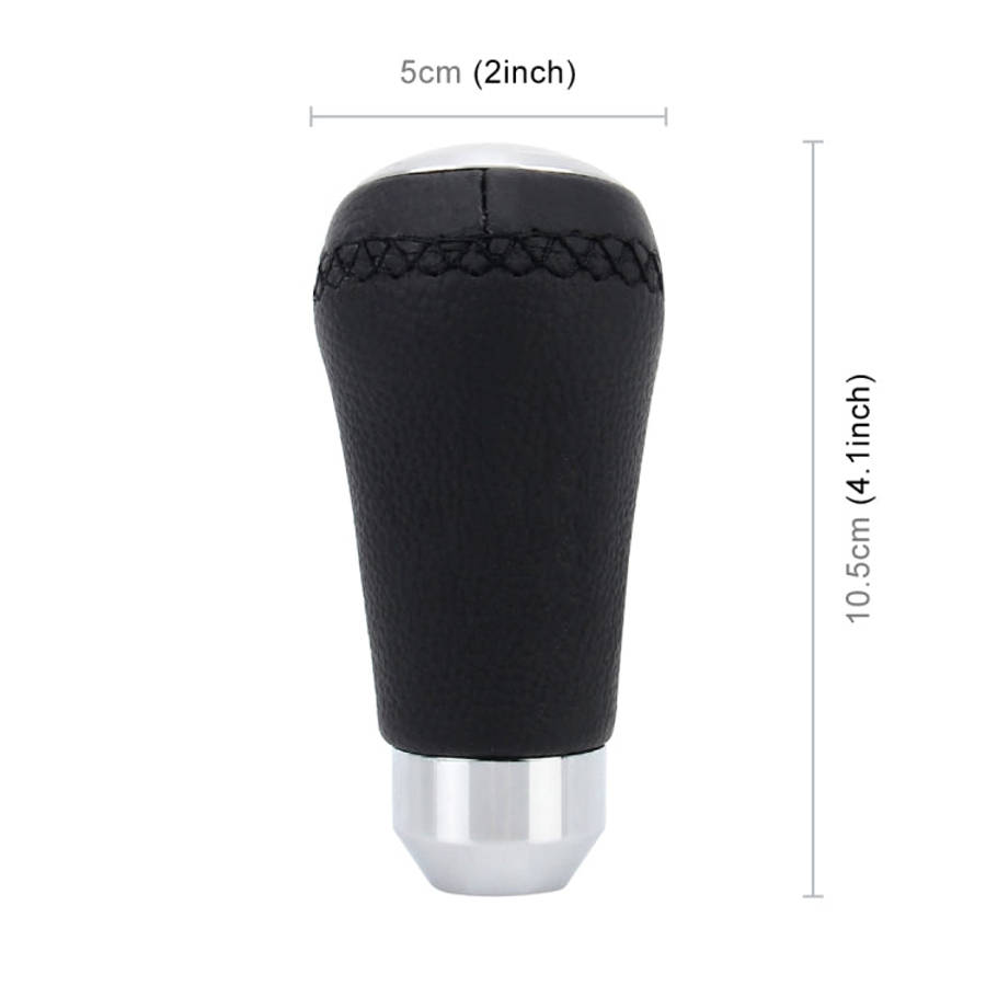 Universal Car Modified Shifter Black Leather Lever Manual 5-Speed Gear Shift Knob, 5-Speed Gear S...