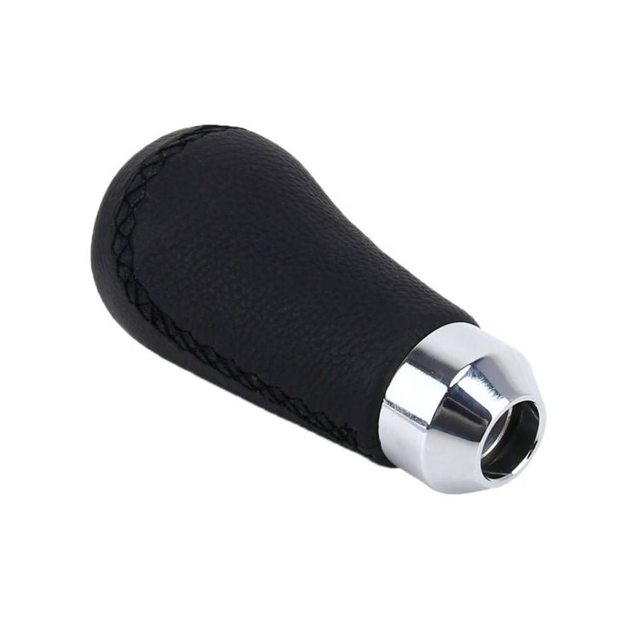Universal Car Modified Shifter Black Leather Lever Manual 5-Speed Gear Shift Knob, 5-Speed Gear S...