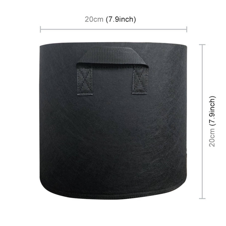 2 Gallon Planting Grow Bag Thickened Non-woven Aeration Fabric Pot Container with Handle, 2 Gallon