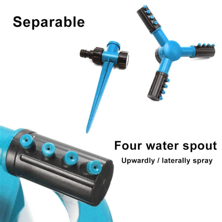 Automatic 360 Rotating Adjustable Garden Water Sprinklers Lawn Irrigation System with 3 Arm Spray...