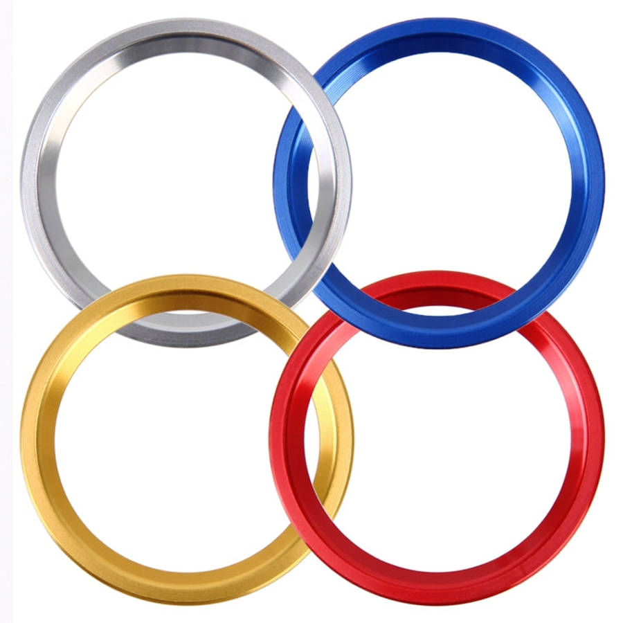 Car Engine Start Key Push Button Ring Trim Aluminum Alloy Sticker Decoration for Audi, For Audi(E...