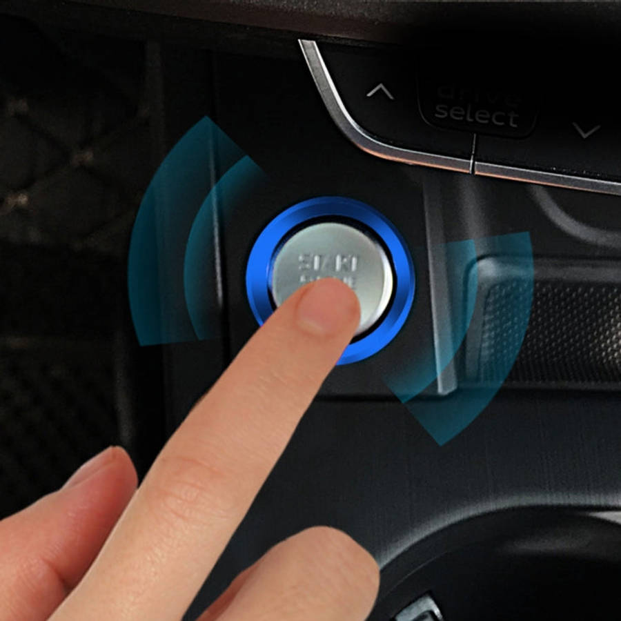 Car Engine Start Key Push Button Ring Trim Aluminum Alloy Sticker Decoration for Audi, For Audi(E...