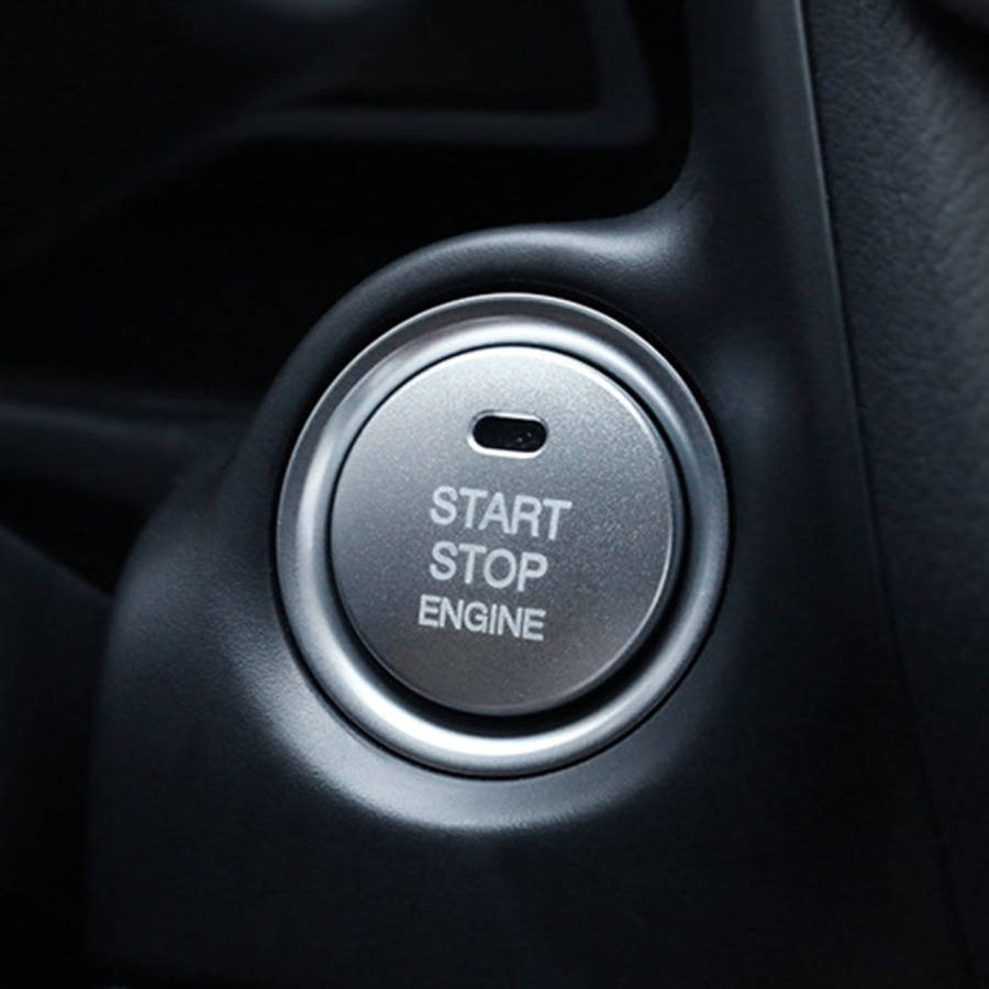 3D Aluminum Alloy Engine Start Stop Push Button Cover Trim Decorative Sticker for Mazda, for Mazda