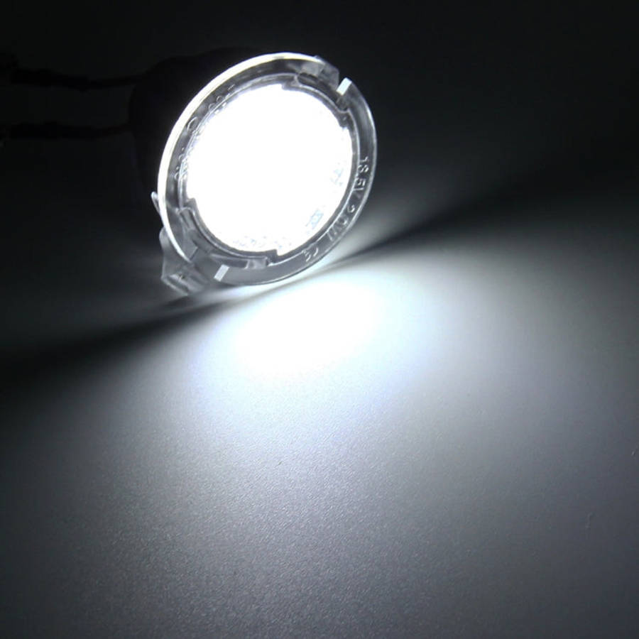 2 PCS DC 12V 2W 6000K 120LM 18-LED Side Rear View Mirror Puddle Lights Lamp for Ford 2013-2017 Ex...