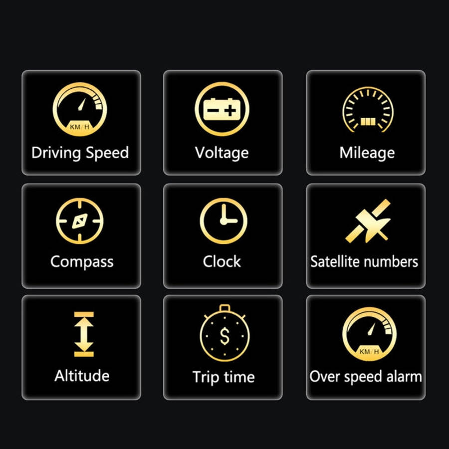 T900 Car GPS HUD Virtual HD Reflection Board Head-up Display, Speed & Driving Distance / Time Dis...