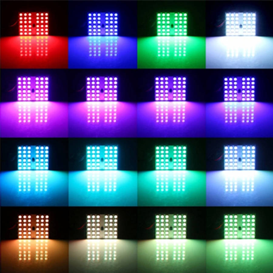 2 PCS 18W Auto Flash Strobe Fade Smooth Remote Controlled Colorful LED Roof Decorative Lamp with ...