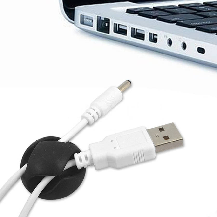 5 PCS Double Hole Cable Clips, Cable Management System and Cord Organizer Solution, 5 PCS Double ...