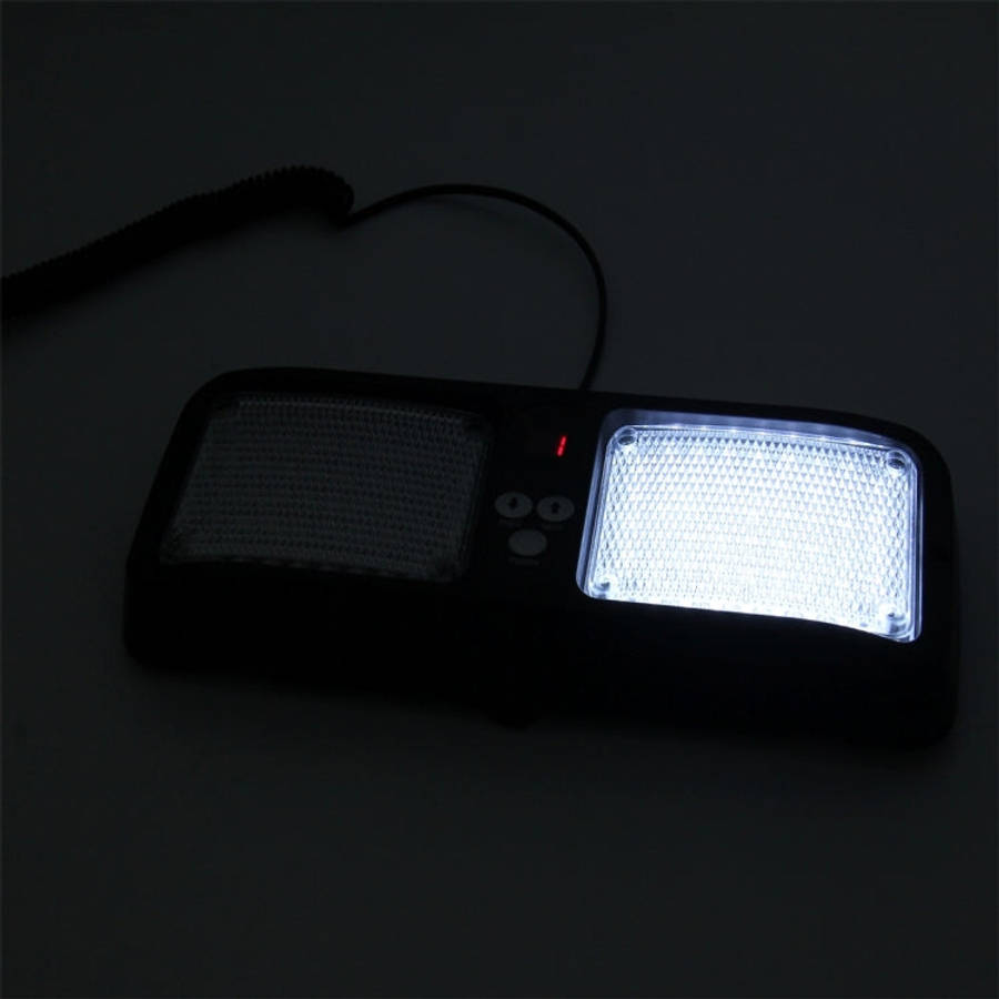 High qulaity DC 12V,9W LED Waterproof Car Sunshade Yellow Light + White Light Warning Lights Stro...