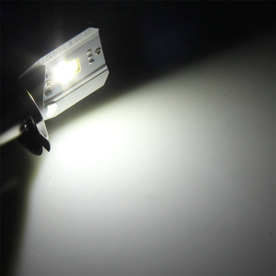 H4 12W 800lm 6000K COB LEDs Motorcycle Headlight Lamp, DC 6-80V, 12W 800LM