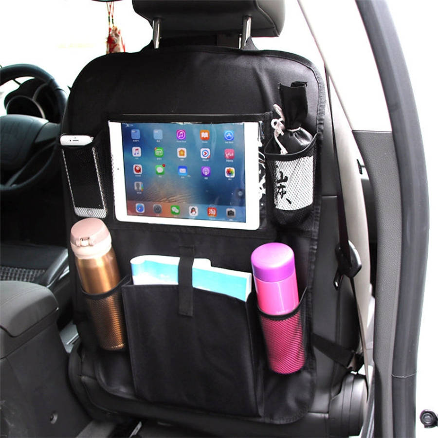 Car Auto Seat Back Bag Multi-Pocket Travel Storage Hanging Pocket Storage Bag for iPad and Other ...