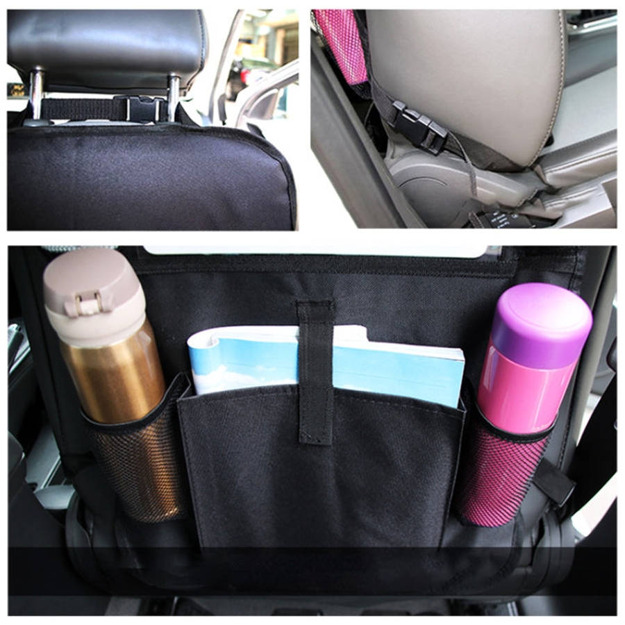 Car Auto Seat Back Bag Multi-Pocket Travel Storage Hanging Pocket Storage Bag for iPad and Other ...