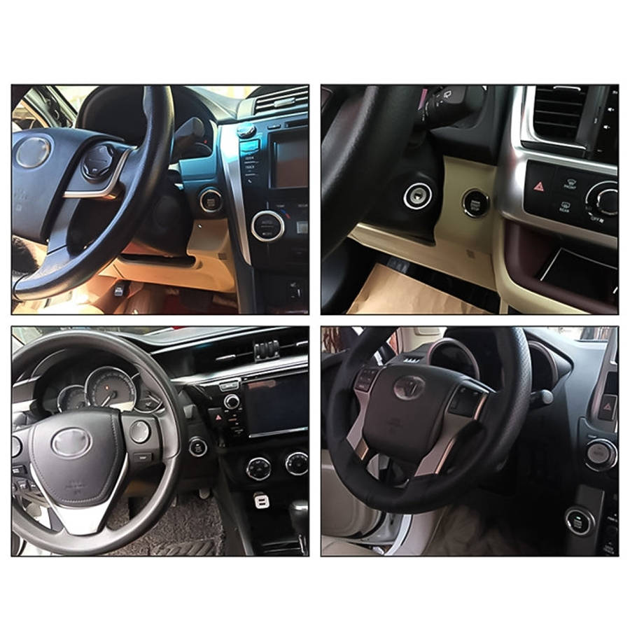 Smart Car Switch Car Engine Start Stop Switch Car Push Start Switch, with RFID Alarm System, Blue...