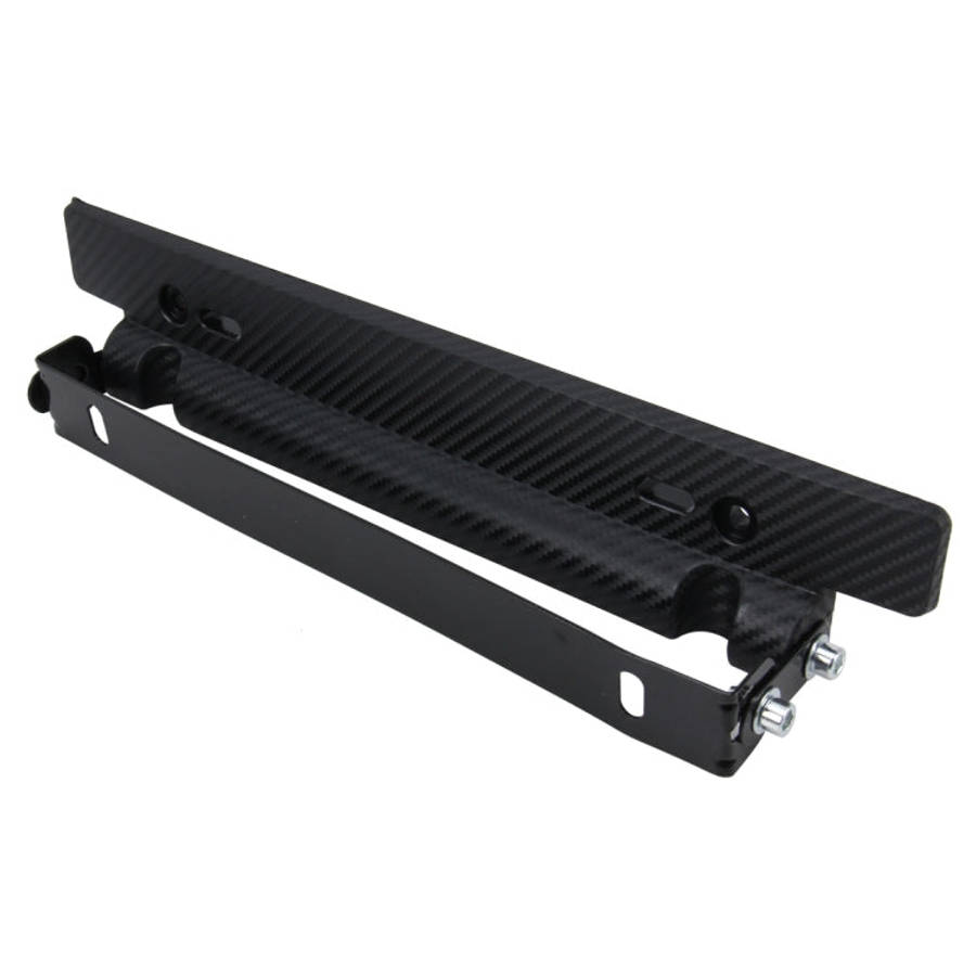 Car License Double Adjust Carbon Number Plate Adjustable Carbon Lead Plate Frame Holder Universal...