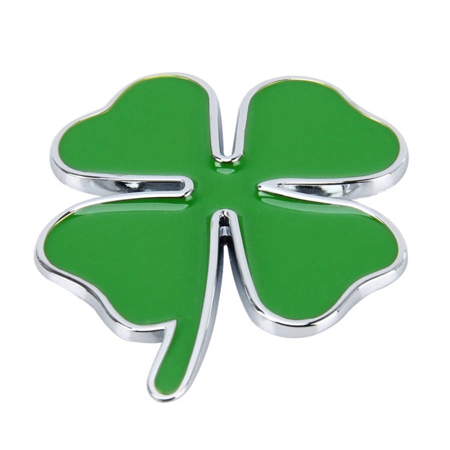 Four Leaf Clover Herb Luck Symbol Badge Emblem Labeling Sticker Styling Car Dashboard  Decoration...