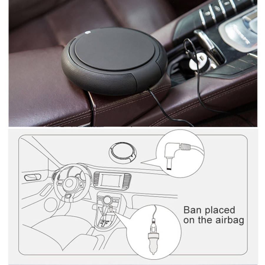 CARZOR Z1 2W USB Car Air Purifier Negative Ions Air Cleaner, (Black), (White)