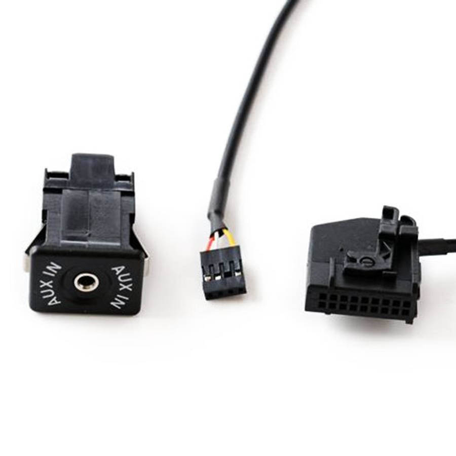AUX Adapter Switch Plug + Wiring Hardness for Volkswagen Audi MFD2 RNS2 / Ford, Cable Length: 1.5...