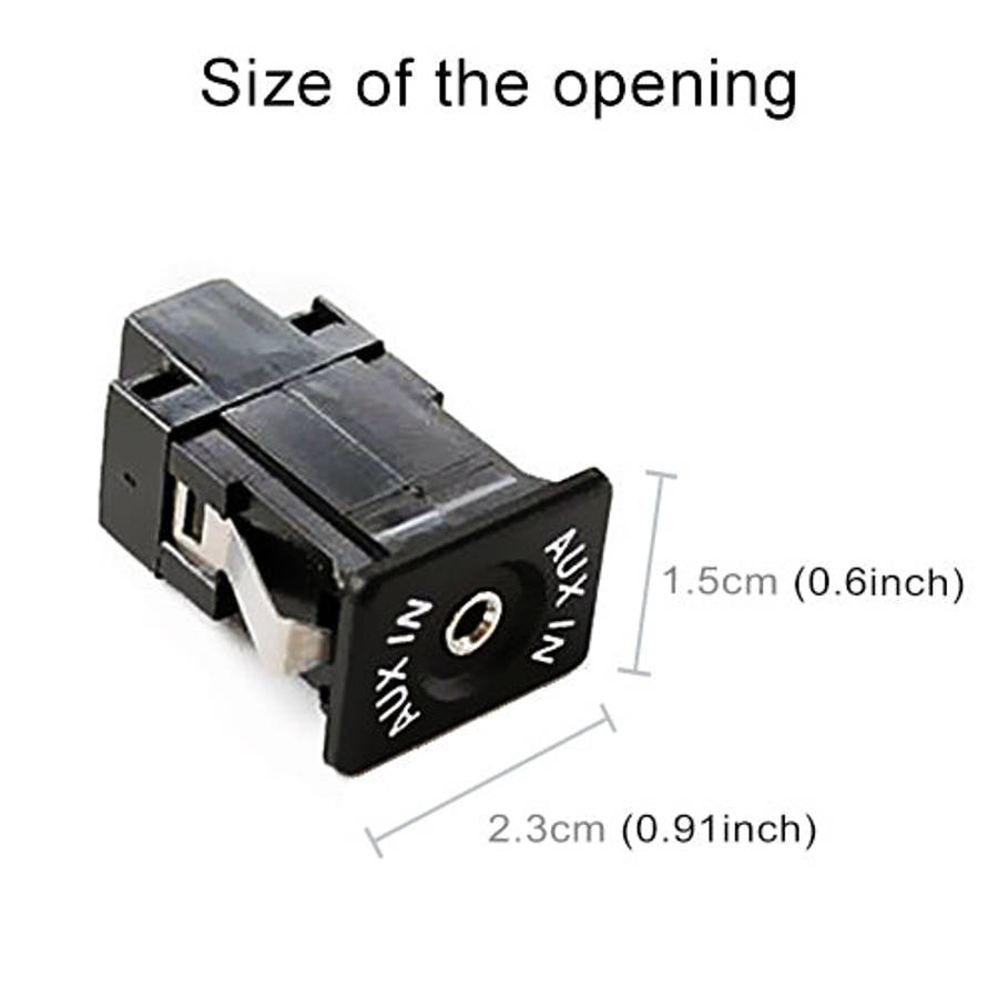 AUX Adapter Switch Plug + Wiring Hardness for Volkswagen Audi MFD2 RNS2 / Ford, Cable Length: 1.5...