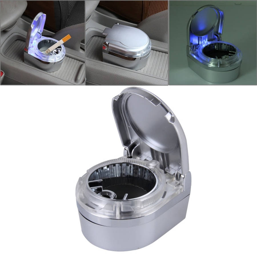 SHUNWEI SD-1201 Mini Portable Car Ashtray Blue LED Light for Dashboard Cigar Cigarette, SD-1201