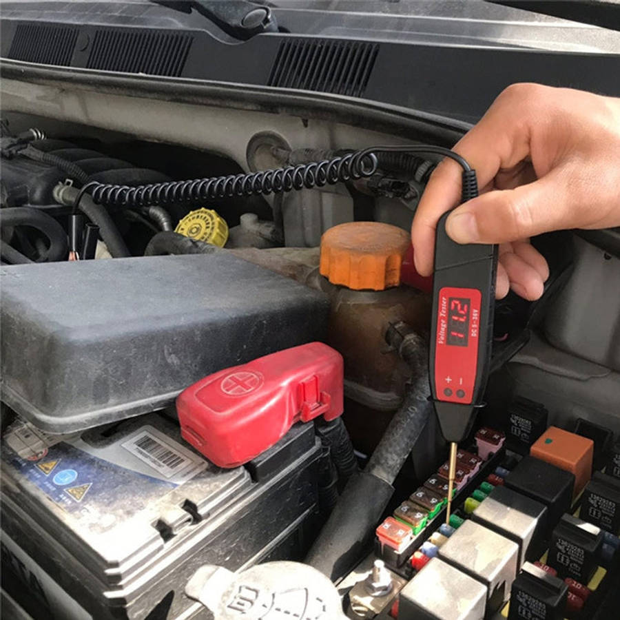 Car 2 in 1 Digital Display Diagnostic Tool Voltage Tester Circuit Detect, 2 in 1