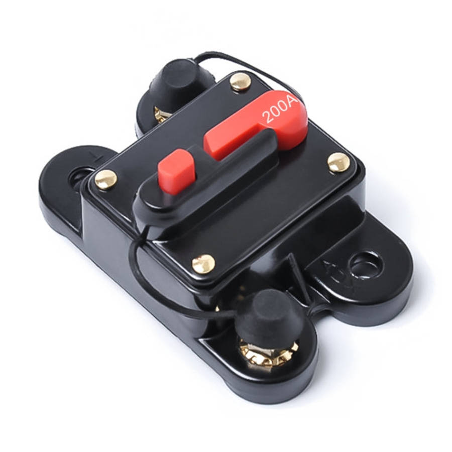 200A DC 12-24V Car Audio Stereo Circuit Breaker Automatic Reset Fuse Holder, 200A