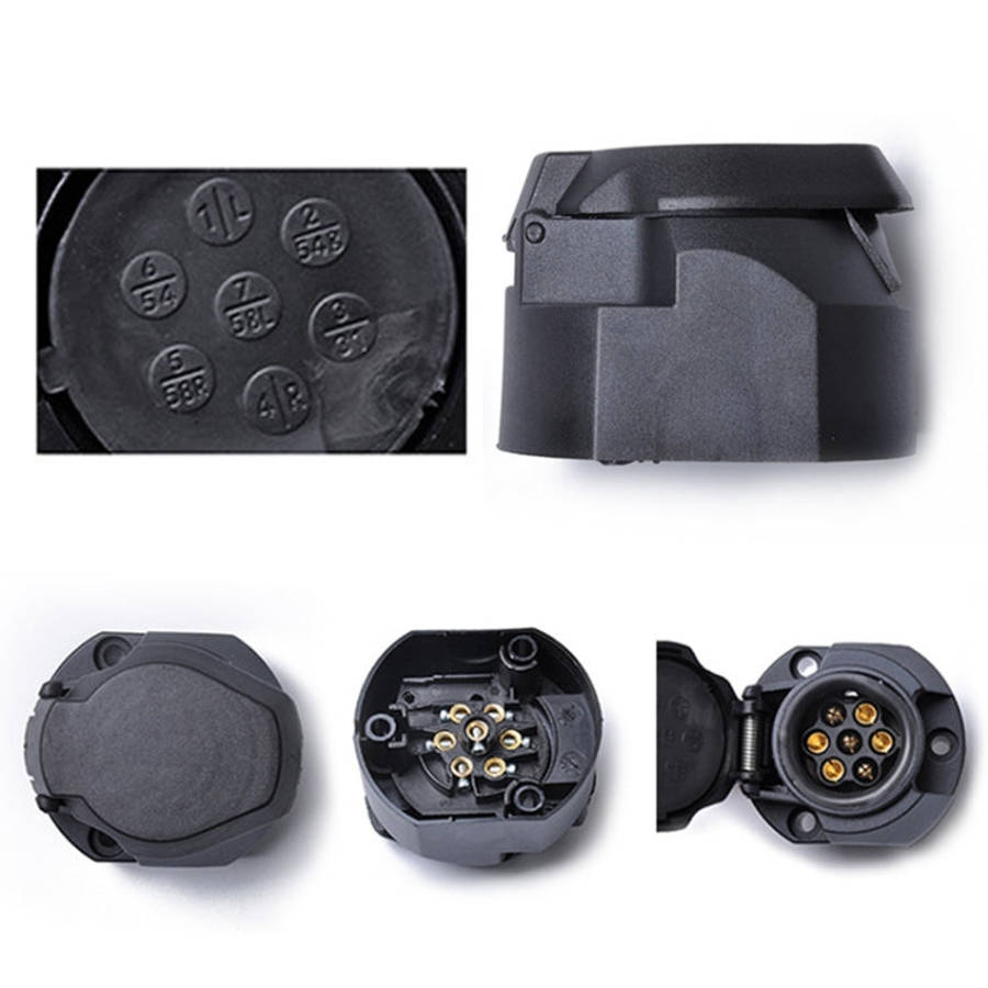 12V 7Pin Car Plug Socket Wiring Connector Adapter Car Plug Socket for Trailer /  Truck / Bus, EU ...