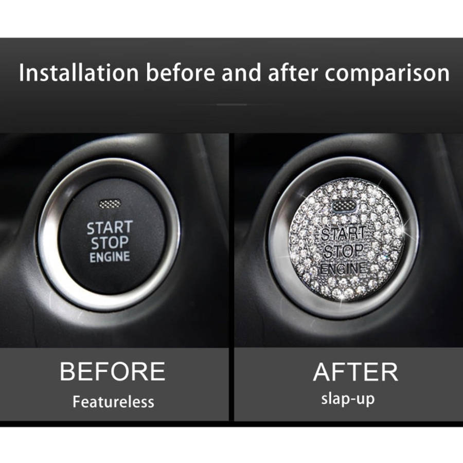 Car Engine Start Key Push Button Cover Trim Sticker Decoration for Mazda, For Mazda