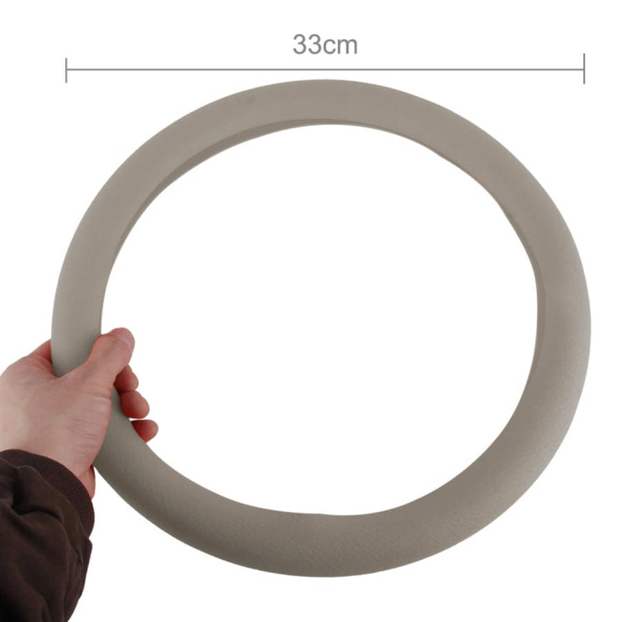 Crocodile Texture Universal Rubber Car Steering Wheel Cover For 34-48cm Wheel
