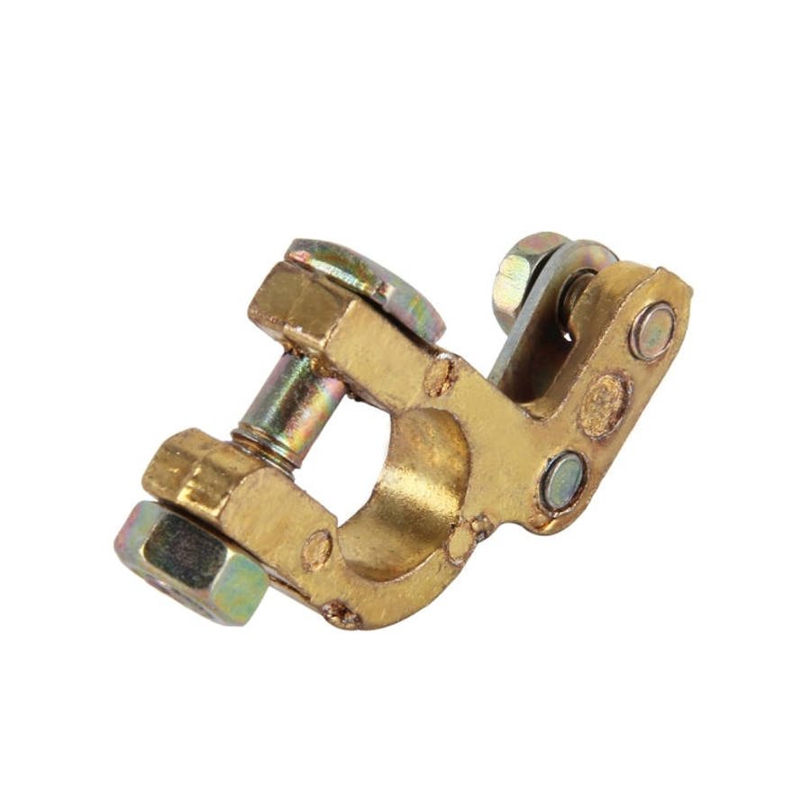 2 PCS Brass Positive and Negative Car Battery Connectors Terminals Clamps Clips, Inner Diameter: ...