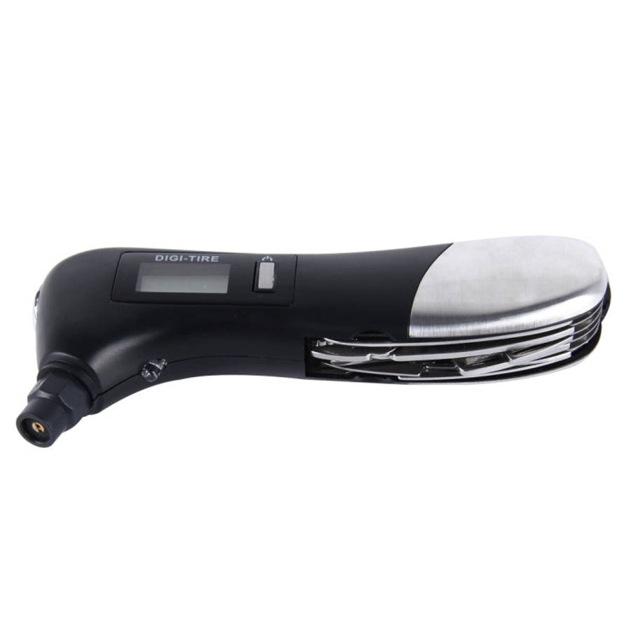 9 in 1 Digital Tire Pressure Gauge Multi-function Safety Hammer with Swiss Style Army Knife, Flas...