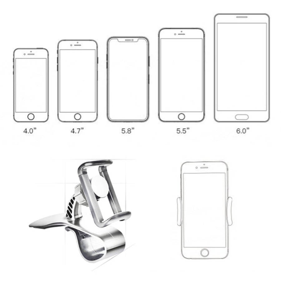 Multi-function Vehicle Navigation Frame Dashboard Car Mount Phone Holder, with Air Outlet, Phone ...