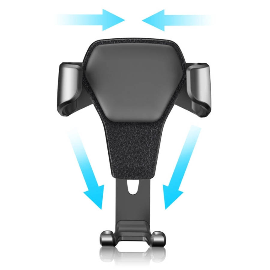 Litchi Texture Gravity Car Mount Phone Holder, Litchi Texture(Black), Litchi Texture(White)