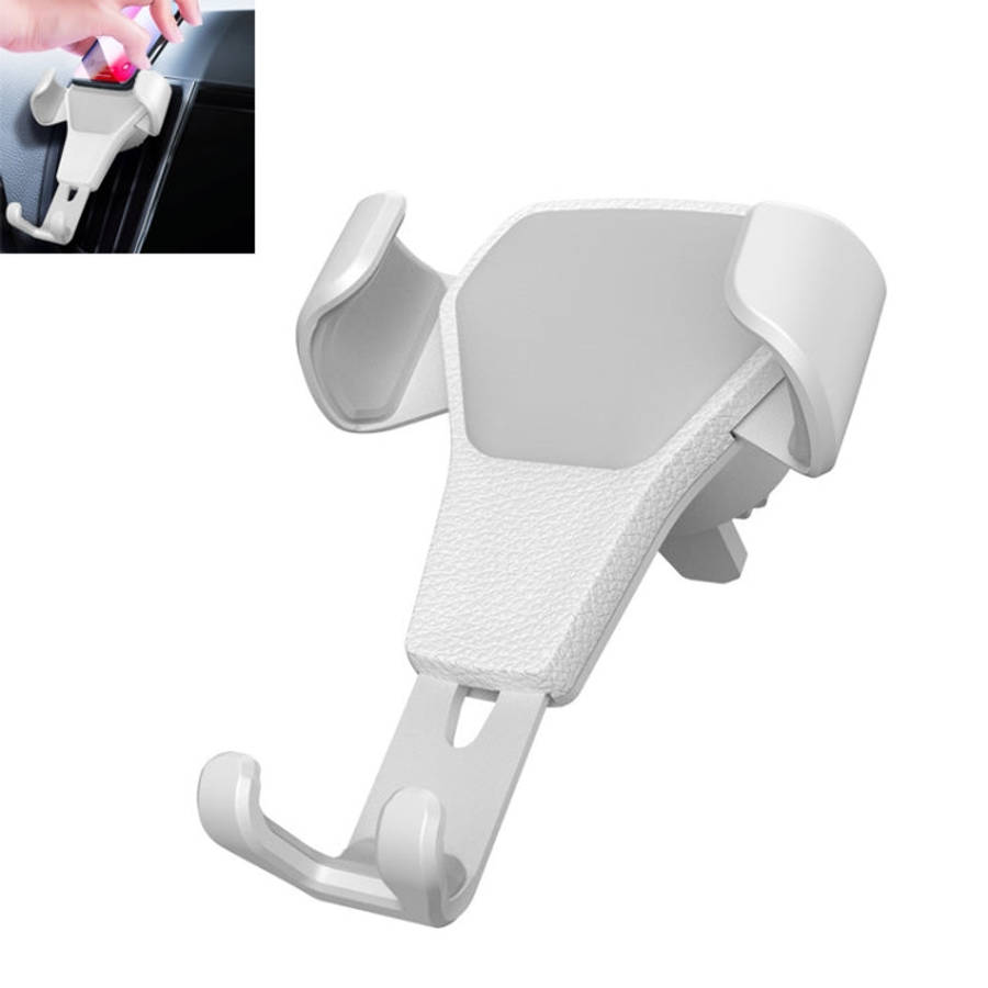 Litchi Texture Gravity Car Mount Phone Holder, Litchi Texture(Black), Litchi Texture(White)