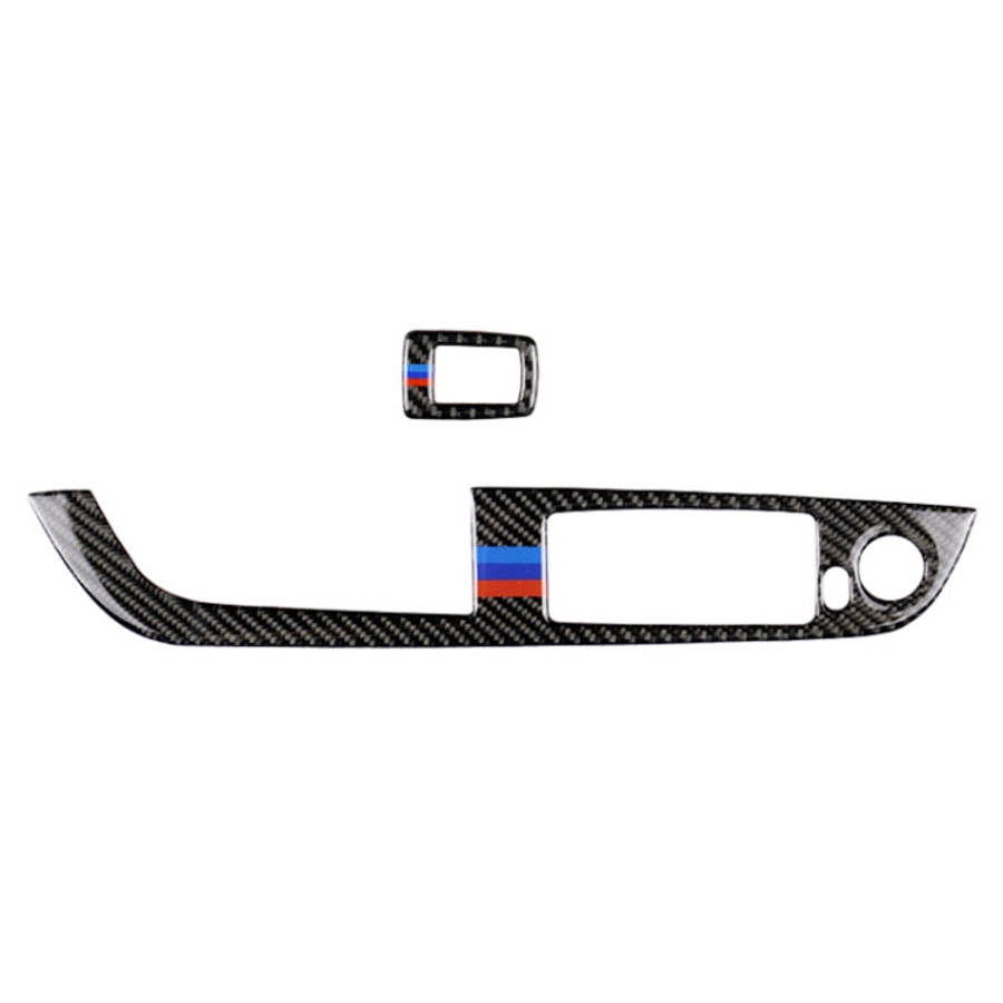 Car Carbon Fiber Window Lift Panel Without Folding Key Three Color Decorative Sticker for BMW Z4 ...