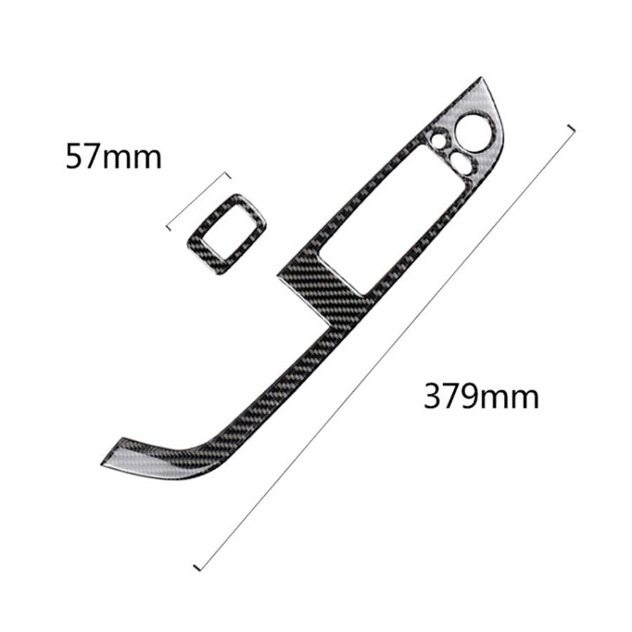 Car Carbon Fiber Window Lift Panel With Folding Key Soild Decorative Sticker for Left Drive BMW Z...